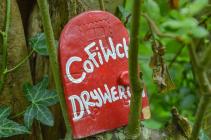 'Cofiwch Dryweryn'; mural, Aberaeron