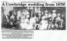 Society wedding, Cowbridge ca 1878 