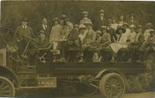 Outing from possibly Maindy, nr Cowbridge 1900s 