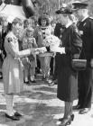 Duchess of Gloucester visiting nursing cadets...