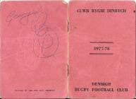 The first Denbigh Rugby Club/Clwb Rygbi Dinbych...