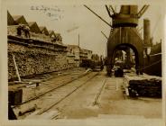 Timber load for S.S. Iperia Barry Docks Aug 1916