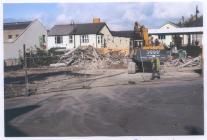 Demolition of the Bridge Garage, Cowbridge 2003 