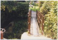 Bridge by Twt play park, Cowbridge 1980s 