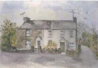 9 & 10 The Limes, Cowbridge, painting 