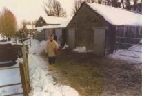 Darren Farm, Cowbridge, in snow 1982 