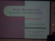 Welsh Women's Aid annual Conference 2008