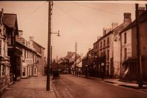 Cowbridge High St by Bear Hotel ca 1926