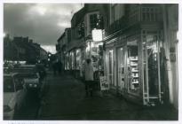 Rear of High St, Cowbridge from 4 High St, 1980s. 