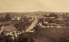 Cowbridge view over Westgate 1900s  