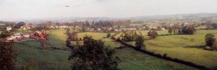 View over western Cowbridge 1963   