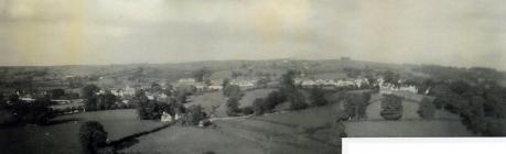 View over Cowbridge 1950s  
