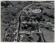 Aerial view of central Cowbridge 1945-50 