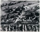 Aerial view, Cowbridge, over Church St 1945-50 