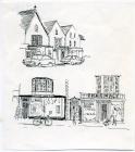 41 & 43 High St, Cowbridge, sketches 1990s 