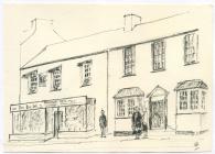 18 & 20 High St, Cowbridge, sketch  