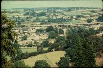 View over Cowbridge from Mount Ida 1976 
