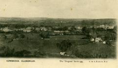 View over Cowbridge from south, early 1900s 