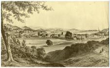 Cowbridge view, engraving ca 1860 