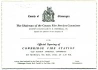 Opening of Cowbridge fire station 1960  