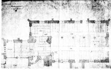 Holy Cross, Cowbridge, interior plan 1848 