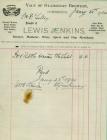 53 High St, Cowbridge, 1914 invoice 