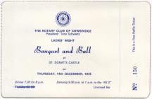 Cowbridge Rotary Club Ball 1972 