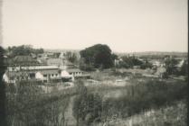 Cowbridge view over River Walk 1980 