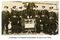 Cowbridge fire brigade presentation ca 1950 