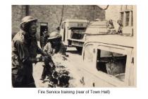 Cowbridge fire brigade training 1940s 