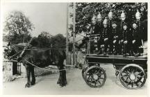 Cowbridge fire brigade and cart early 1900s 