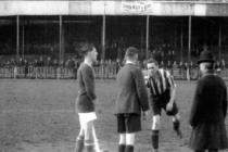 Merthyr Town v Cardiff City friendly match 1927