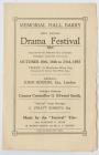 Drama Festival, Memorial Hall, Barry 1937