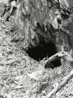 In the open chamber at Rhiwgreiddyn slate quarry