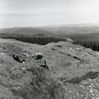 Looking down on ruins of Esgairfoeleirin larger...