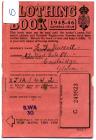 Clothing ration book, 1940s 
