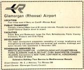 Rhoose airport, near Barry - 1973 advert  