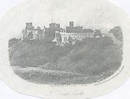 St Donats castle, nr Cowbridge - engraving 