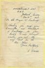 Serviceman's letter to Cowbridge 1943 