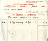 Condemned meat invoice, Cowbridge 1918 