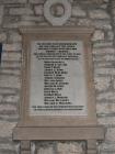 Holy Cross, Cowbridge - WW1 memorial tablet 