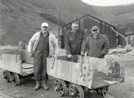 Workers at Aberllefenni Quarry, Machynlleth