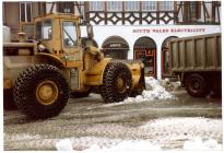 Cowbridge High Street in snow ca 1995 