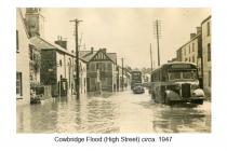 Cowbridge High Street flood 1948 