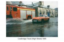 Cowbridge High Street flood 1995 