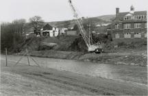 Preparing the land for the new Cambrian Bridge,...