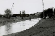 Construction of Cambrian Bridge, Newtown, 1992