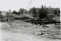 Construction of Cambrian Bridge, Newtown, 1992