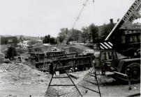 Construction of Cambrian Bridge, Newtown, 1992