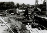 Construction of Cambrian Bridge, Newtown, 1992